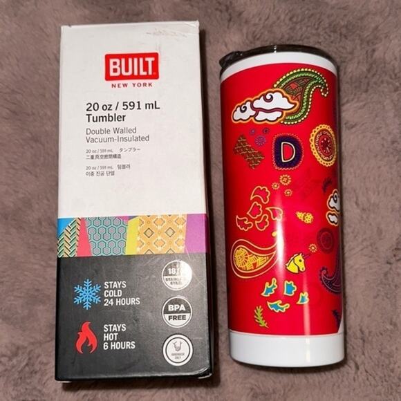 BUILT 20oz Double Walled Vacuum Insulated Tumbler NEW - Picture 1 of 2